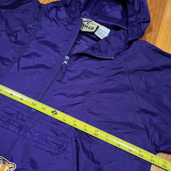LSU Tigers Heisman Collection Reebok Anorak Hoodie Windbreaker Jacket Sz Large - Picture 5 of 8